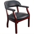 thumbnail image 1 of Scranton & Co Chaise de Conférence Luxueuse pour Invités en Noir, 1 of 1