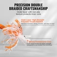 thumbnail image 3 of VEVOR Arborist Tree Climbing Rope Double Braid Polyester 1/2" x 120' 48-Strand, 3 of 9