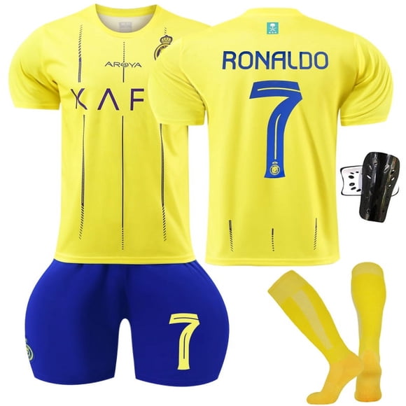 2023/24 Men Women Unisex Football Jersey Al-Nassr FC Home RONALDO 7# Sport soccer Jersey