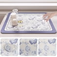 thumbnail image 4 of EGNMCR Kitchen Gadgets, Kitchen Accessories Bathroom Rugs Non-Slip Water Absorbent Mat Used In Bathroom, Shower, Room, Soft Microfiber Machine Washable Bath Mat Drainage mats, 4 of 7
