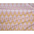 thumbnail image 4 of oneOone Polyester Lycra Fabric Damask & Chevron Ikat Print Fabric By Yard 56 Inch Wide, 4 of 4