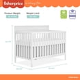 thumbnail image 2 of Fisher-Price Miles 5-en-1 Convertible Cribble par Dream On Me, 2 of 9