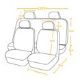 thumbnail image 2 of Yeacher 9 Pcs Housse de Siège Auto Coussin de Protection pour Véhicule Quatre Saisons Universel Enveloppement Complet Appuie-Tête, 2 of 8