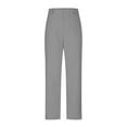 thumbnail image 3 of Dealovy Dress Pants Women Work Skinny Straight-Leg Trousers Solid Color Mid Rise Office Ankle Length Trousers, 3 of 5