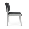 thumbnail image 4 of Fauteuil d'Appoint Sans Accoudoirs Lenox en Acier pour Réception / Acier Argenté / Gris Foncé, 4 of 5