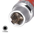 thumbnail image 4 of Unique Bargains 2 Pcs 1/2-Inch Drive by 11mm Shallow Socket w Red Band, Cr-V, 6-Point, Metric, 4 of 4