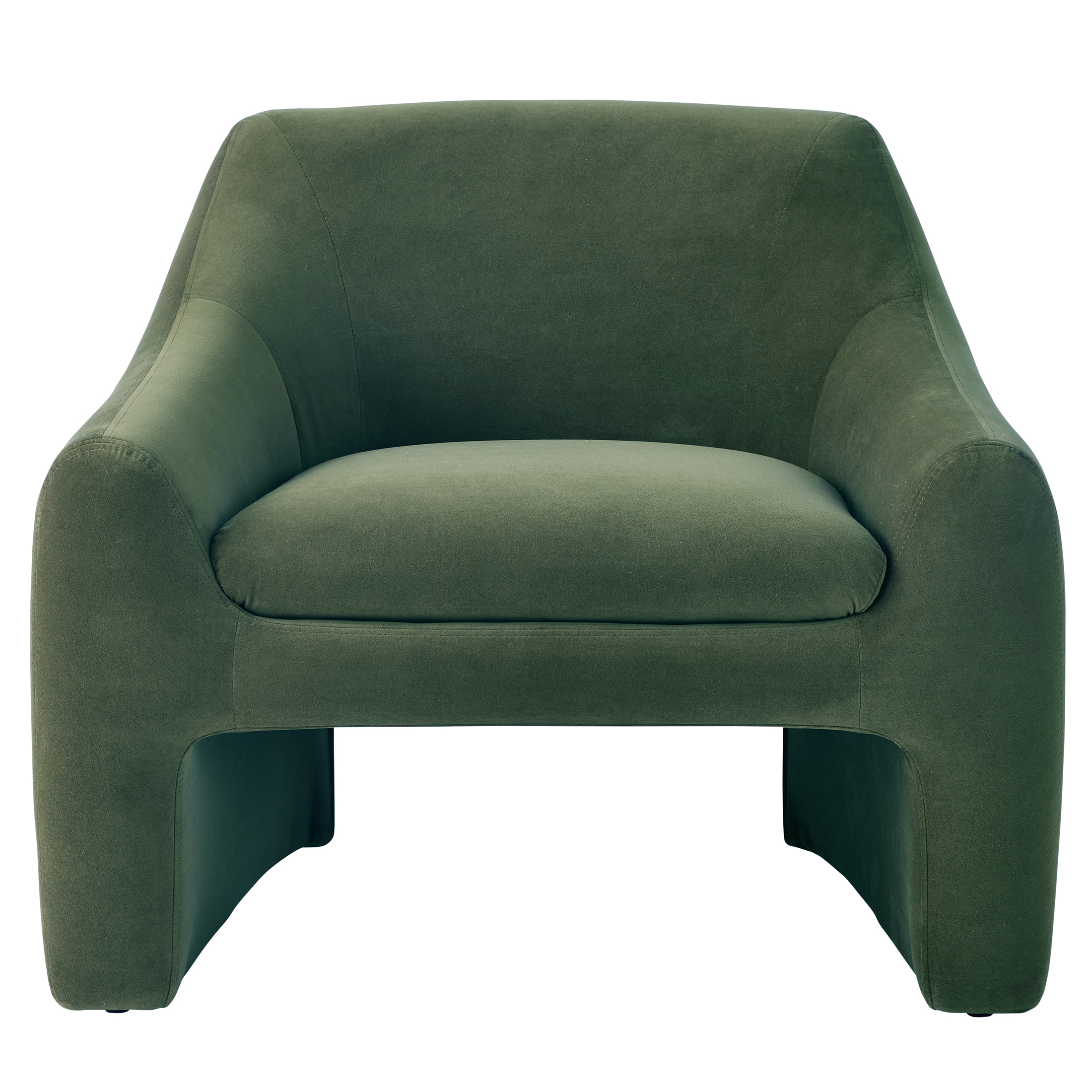Better Homes & Gardens Emerson curvy accent chair, Olive