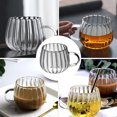 thumbnail image 4 of Riforla Clear Glass Pumpkin Cups with Handles 350ml Mug Fall Coffee Mug Tea Cups for Milk Latte Cappuccino Hot Beverage (clear) Glass&Bottle Clear 7.2x7.7cm, 4 of 8