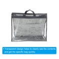 thumbnail image 3 of Unique Bargains Handbag Dust Bags, XXL Size PVC Dustproof Transparent Purse Protector, Gray, 3 of 5