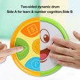 thumbnail image 4 of Two-side Dynamic Baby Drum, Rolling Educational Musical Drum Toy with Colorful Light, 4 of 7