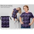 thumbnail image 5 of oneOone Georgette Viscose Purple Fabric Texture Craft Projects Decor Fabric Printed By The Yard 42 Inch Wide, 5 of 5