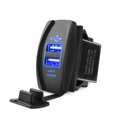 thumbnail image 1 of 12-24V 3.1A Dual USB Port Socket Plug Car Charger Adapter for Auto Truck Boat, 1 of 10