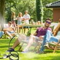 thumbnail image 3 of Kit de Brumisation Portable Pulvérisateur de Brume Multi-Usage Système de Brumisation Extérieur Tuyau de Jardin avec Support pour Douches Extérieures, Bain de Soleil et Refroidissement des Animaux, 3 of 7