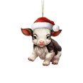 thumbnail image 1 of TopLLC Christmas Decoration Personalized Cow Gift Christmas Tree Hanging Decoration Ornaments, 1 of 4