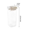 thumbnail image 3 of Vacuum Sealed Jar For Miscellaneous Grain Storage Kitchen Food Plastic Transparent Storage And Storage Jar -proof Sealed Box For Five Grains, 3 of 9