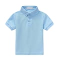 thumbnail image 3 of Enfants Polo pour Garçons Bleu Ciel Chemises d'Uniforme pour Garçons Chemise à Manches Courtes pour Garçon Chemise de Rugby Tenue pour Garçons 10-11 Ans, 3 of 5