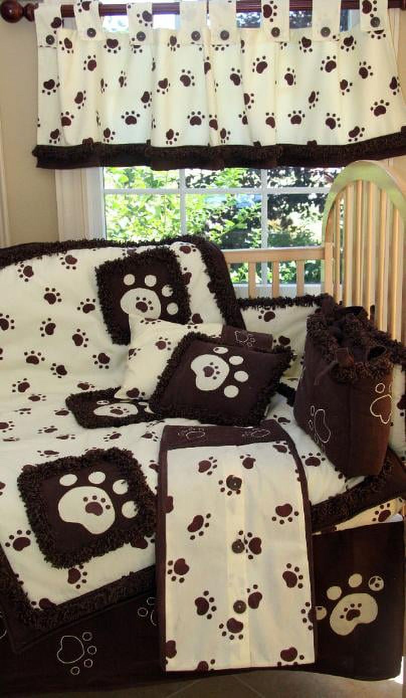 Little Fern Little Fern DS07001S Tiny Paws Crib Sheet
