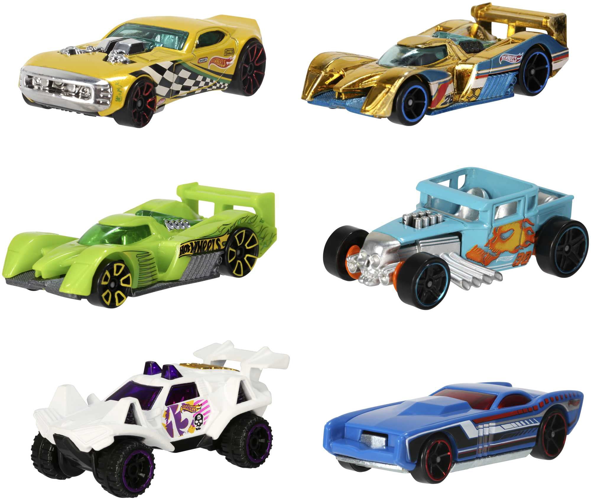 Hot Wheels Super Rigs, 1:64 Scale Toy Car and Matching Transporter