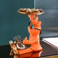 thumbnail image 3 of Sculpture Chic de Butler Statue de Chien Rangement de Bijoux Figurine d'Animal Porte-Clés pour Orange, 3 of 8