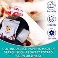 thumbnail image 3 of OUTAD 500 Sheets Nougat Wrapping Paper Edible Glutinous Rice Paper Baking Candy Paper Candy Wrapper Transparent Paper, 3 of 8