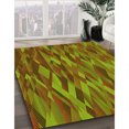 thumbnail image 3 of Ahgly Tapis Rond Lavable en Machine Intérieur Transitionnel Vert Pistache, 4 Pieds Rond, 3 of 7