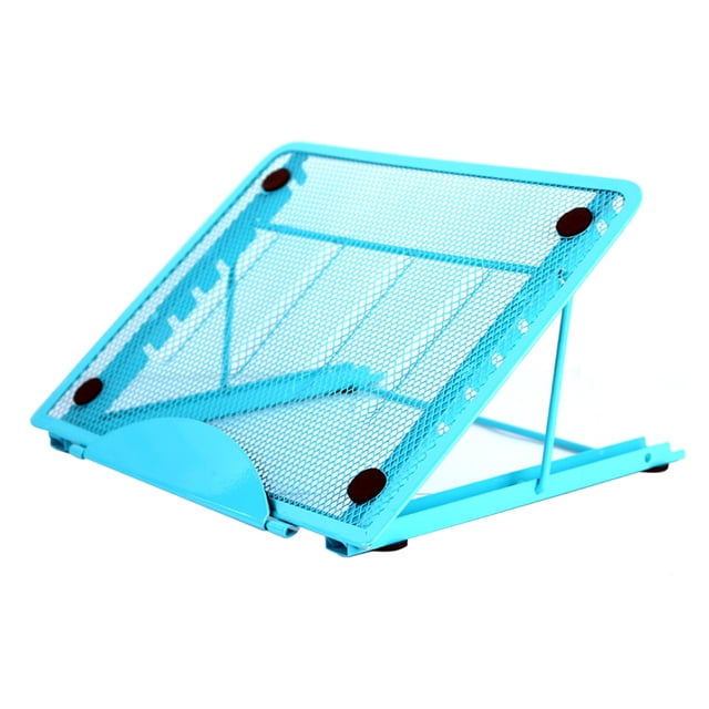 Yeacher Support Métallique Multifonctionnel Support de Table Pliable 6 Niveaux Réglables Rehausseur pour Portable Ventilé Rafraîchissant Support pour Ordinateur Portable
