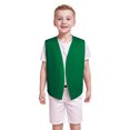 thumbnail image 2 of TOPTIE Kid Volunteer No-Button Child Vest Waistcoat Party Vests 5 Packs-Green-L, 2 of 5