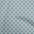 thumbnail image 1 of oneOone Polyester Spandex White Fabric Running Stitch Sewing Material Print Fabric By The Yard 56 Inch Wide, 1 of 4