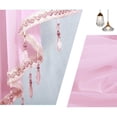 thumbnail image 4 of JilgTeok 3 Pcs Floral Sheer Lace Shade Window Curtain with Scalloped Edges and Rod Pocket Top for Easy Hanging Light Filtering Valances Drapery for Farmhouse, Kitchen, Bedroom Clearance, 4 of 4