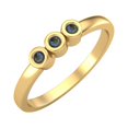 thumbnail image 2 of Round Shape Labradorite Stackable Women Ring 925 Sterling Silver Gold Vermeil Delicate Jewelry, 2 of 3