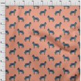thumbnail image 3 of oneOone Cotton Silk Fabric Horse Block Print Fabric By The Yard 42 Inch Wide, 3 of 4