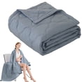 thumbnail image 1 of Weighted Blanket 59x78.9 In, Soft Comfort Throw Blanket, Weighted Blankets for Adults, Summer Comforter Ventilated Blanket, Cooling Comfort Throw Blanket, Machine Washable (1Pcs), 1 of 9