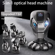 Herunwer Head Shaver for Men, Upgrade 5-in-1 Mens Electric Shaver Bald Head Shaver Cordless Electric Razor
