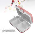 thumbnail image 3 of Pill Organizer Box, 6 Compartments Waterproof Pill Box, Tight Sealing Plastic Medicine Container For Pocket, Portable And Multifunctional Pill Case Holder For Daily Use Travel, 3 of 8