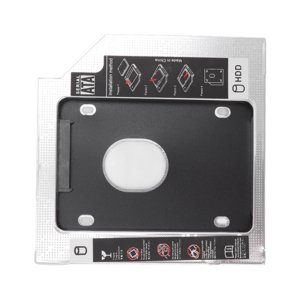 To  2nd SSD HDD Hard Drive Caddy, Providing Storage Space Aluminum Alloy 9.5mm Universal 2.5in HDD Caddy Bay  for Laptop
