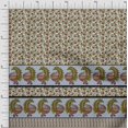 thumbnail image 1 of Soimoi Modal Satin Fabric Lotus & Peacock Panel Print Sewing Fabric Yard 42 Inch Wide, 1 of 2