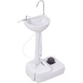 thumbnail image 1 of kleankin Lavabo de Camping Portable Station de Lavage des Mains avec Réservoir d'Eau de 17 L, 1 of 10
