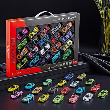 Fankiway Children'S Simulation 1:64 Small Car Set Gift Box Inertial Skidding Racing Car Model toy Car 20 Only, Boys and Girls Holiday Gift Birthday Gift toys for Kids Clearance toys On Clearance
