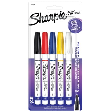 Sharpie Oil-Based Paint Markers, Fine Point, Assorted Colours