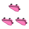 thumbnail image 1 of fastboy Mountain Bicycles Front Tube Frame Storage Bag Road Bikes Anti-scratched Triangular Pouch Keys Cellphone Saddle Holder Pink 3Set, 1 of 6