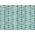 thumbnail image 1 of Ahgly Company Tapis d'Intérieur Rectangulaire Transitionnel Bleu Lagon Bleu Lavable à la Machine, 7 Pieds x 9 Pieds, 1 of 7