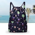 thumbnail image 2 of Rbaofujie Waterproof Drawstring Gym Backpack Bag for Men & Women, Sport Gym Sack Mini Travel Daypack, 2 of 3