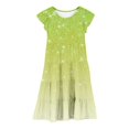 thumbnail image 3 of Robes pour Filles - Robe d'Été Élégante à Col Rond Manches à Volants Superposée Ligne A Dégradé pour Jeunes Filles, 3 of 6