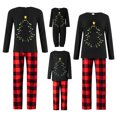 thumbnail image 1 of Family Matching Christmas Pajamas Set Snowman Printing Tops Long Pants Sleepwear, 1 of 6