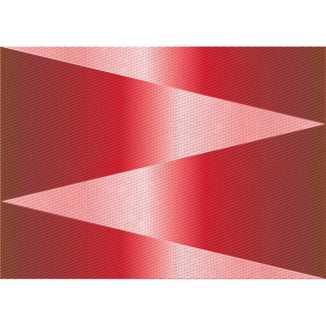 Ahgly Company Tapis d'Intérieur Rectangulaires Transitionnels Rouges Lavables à la Machine, 2 Pieds x 5 Pieds