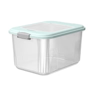 Tswift Extra Large Rice Container Airtight Food Storage Containers with Lids, for Rice Baking And Pantry Organization, Stackable Design for Space Saving, Clear Plastic for Easy , Rice Bucket *1