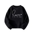thumbnail image 1 of Veste Vêtements Garçon 4t Chandail Garçon Fille Enfants Décontracté Imprimé Manches Longues Col Rond Chandail à Capuchon Ensembles, 1 of 3