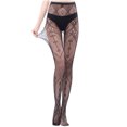 thumbnail image 1 of Penkiiy Bas Résille pour Femmes Pantalons pour Femmes Leggings Aguichant en Maille Transparente Grande Taille Bas Résille Résille Collants Gris Foncé, 1 of 3