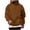 Brown, variant on Viluyesy Mens Hoodie Long Sleeve Pullover Casual Hoodies for Men Solid Fashion with Pocket, Hooded Sweatshirts Purple L