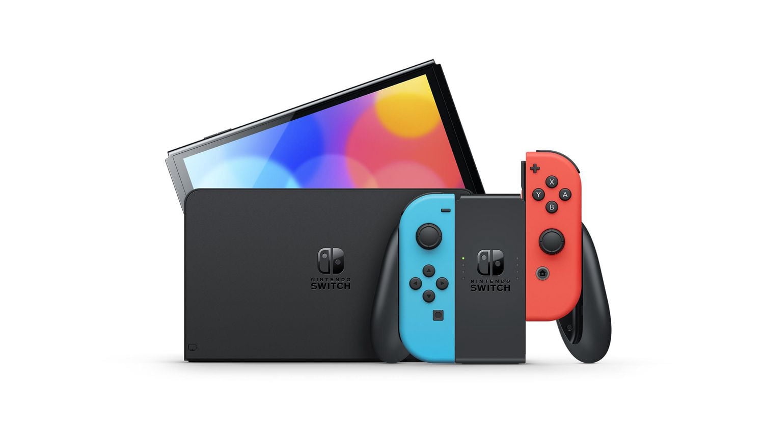 Nintendo Switch カラフル本体 Nintendo Switch (OLED model) w/ Neon Red & Neon Blue Joy-Con